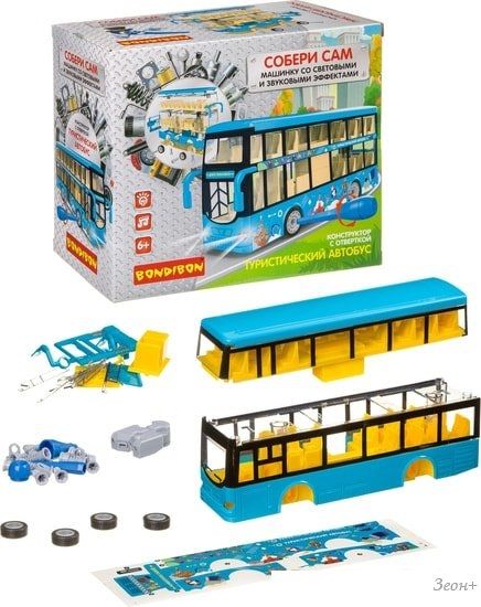 Конструктор Bondibon Собирай и Играй Туристический автобус ВВ4172
