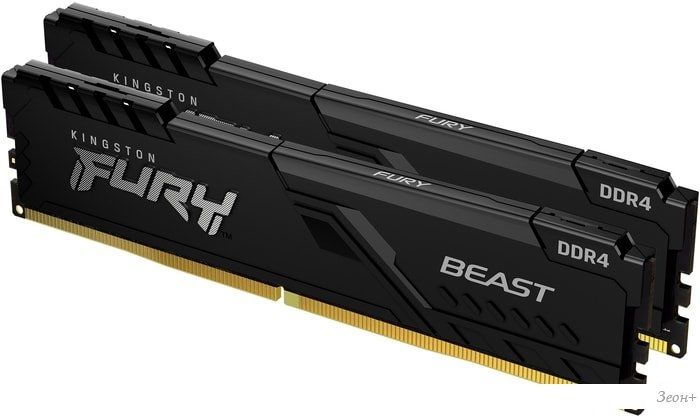 Оперативная память Kingston FURY Beast 2x16GB DDR4 PC4-25600 KF432C16BBK2/32