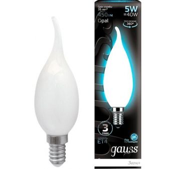   Gauss Filament Candle Tailed Opal E14 5  4100  104201205