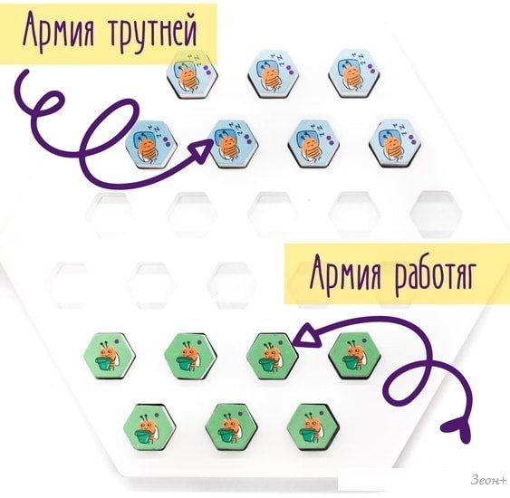 Настольная игра Простые правила Пчелки дома