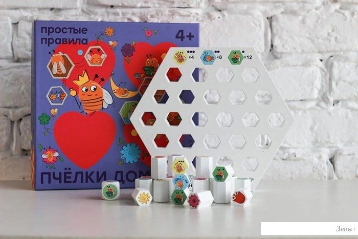 Настольная игра Простые правила Пчелки дома