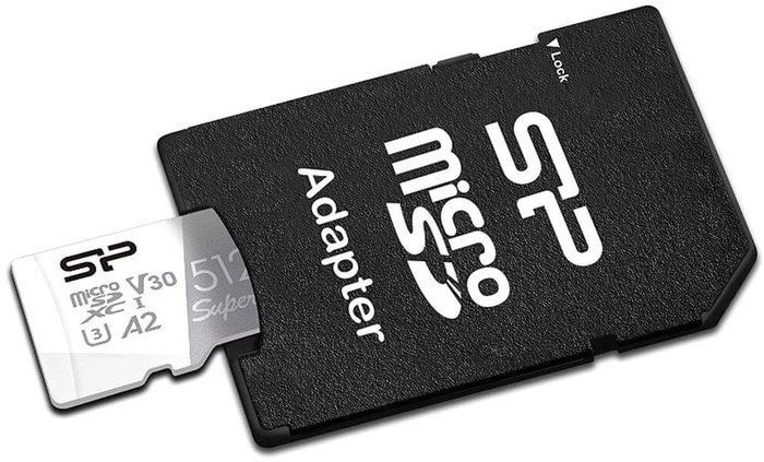 Карта памяти Silicon-Power Superior microSDXC SP512GBSTXDA2V20SP 512GB (с адаптером)