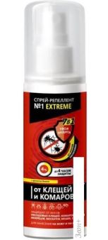 Спрей от насекомых Аэро-Про Extreme №1 от клещей и комаров 100 мл