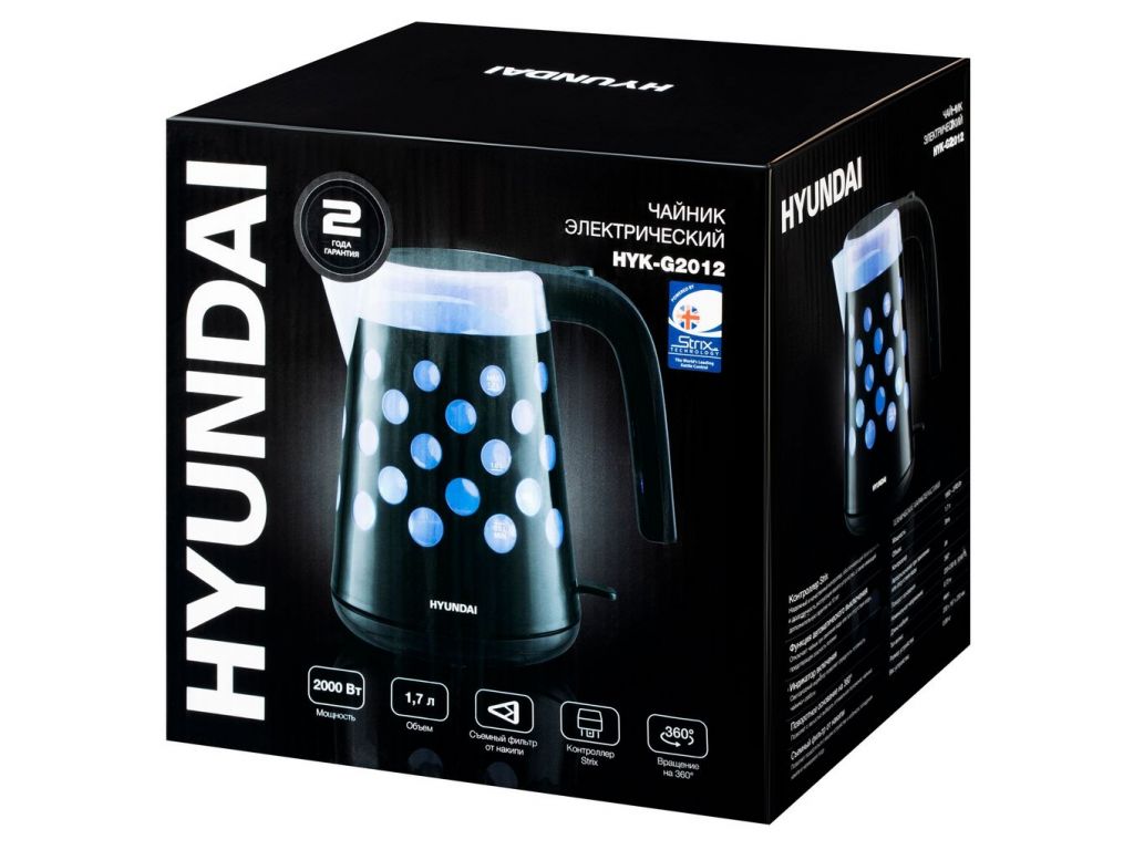 Электрочайник Hyundai HYK-G2012
