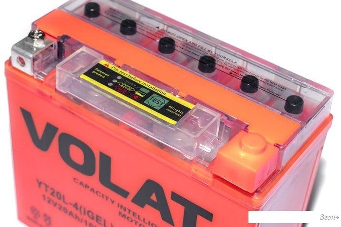 Мотоциклетный аккумулятор VOLAT YTX12-BS(iGEL) (12 А·ч)