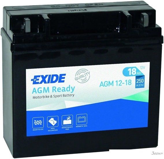 Мотоциклетный аккумулятор Exide ETX7L-BS (6 А·ч)