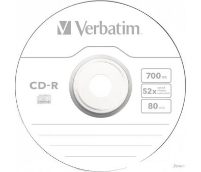 CD-R диск Verbatim 700Mb DL Extra Protection 52x Slim 43347 (1 шт.)