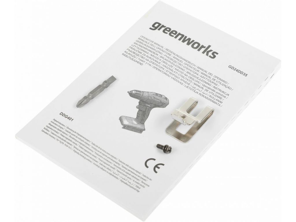 Дрель-шуруповерт Greenworks GD24DD35 3704007 (без АКБ)