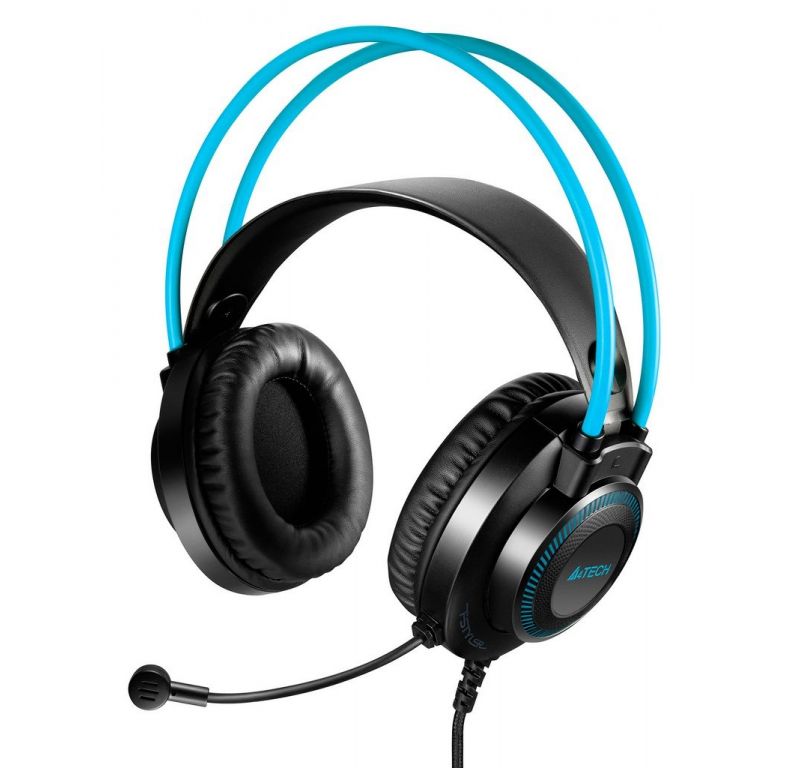 Наушники A4Tech Fstyler FH200U (серый/голубой)