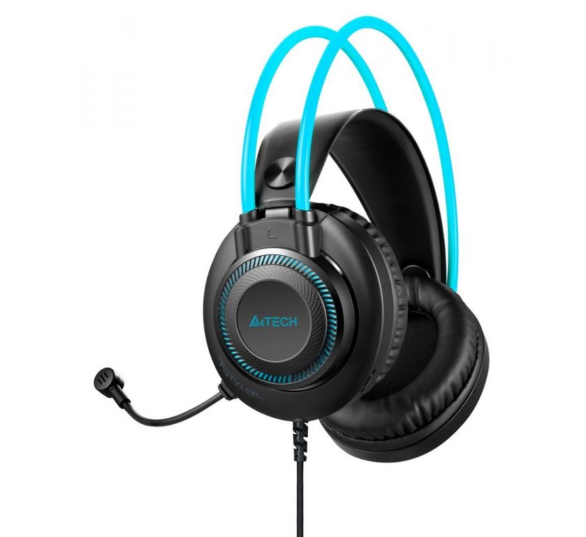 Наушники A4Tech Fstyler FH200U (серый/голубой)