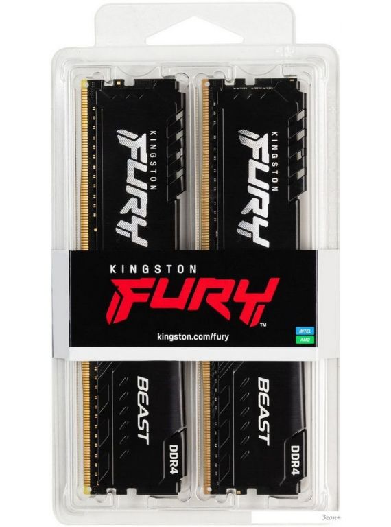 Оперативная память Kingston FURY Beast 2x16GB DDR4 PC4-28800 KF436C18BBK2/32