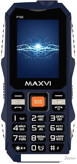 Мобильный телефон Maxvi P100 (синий)