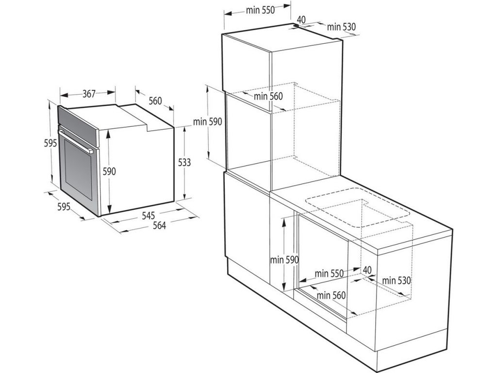 Электрический духовой шкаф Gorenje BO6735E05B