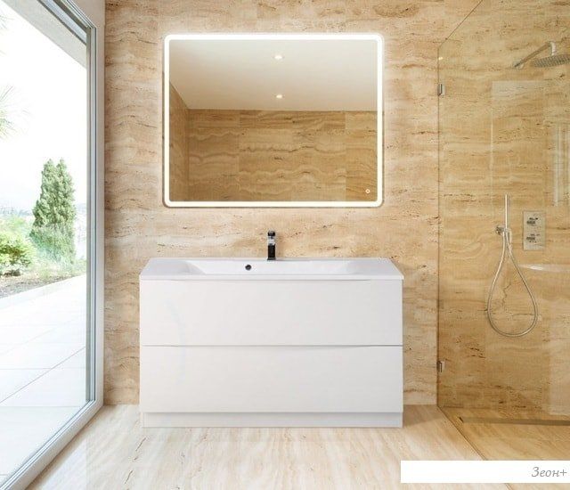 BelBagno Тумба под умывальник Marino-1000-2C-PIA-BL-P (bianco lucido)