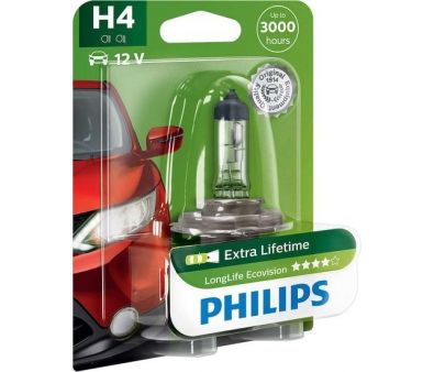 Галогенная лампа Philips H4 EcoVision 1шт