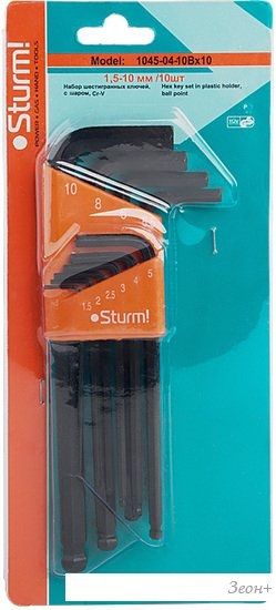 Набор ключей Sturm 1045-04-10Bx10 10 предметов