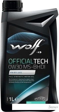 Моторное масло Wolf OfficialTech 0W-30 MS-BHDI 1л