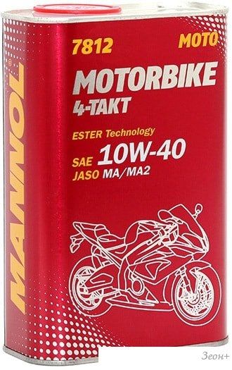 Моторное масло Mannol Motorbike 4-Takt 10W-40 1л