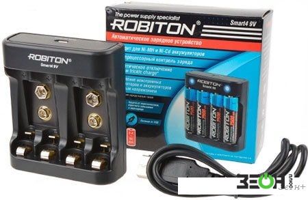 Зарядное Robiton Smart4 9V купить в Гомеле - цена в интернет-магазине ZEON