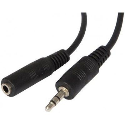 Кабель аудио Ningbo Jack 3.5 (m)/Jack 3.5 (f) 2м. черный (JAAC003-2)