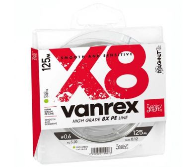     Lucky John Vanrex x8 Braid Fluo Green 125/016 / LJ4118-016
