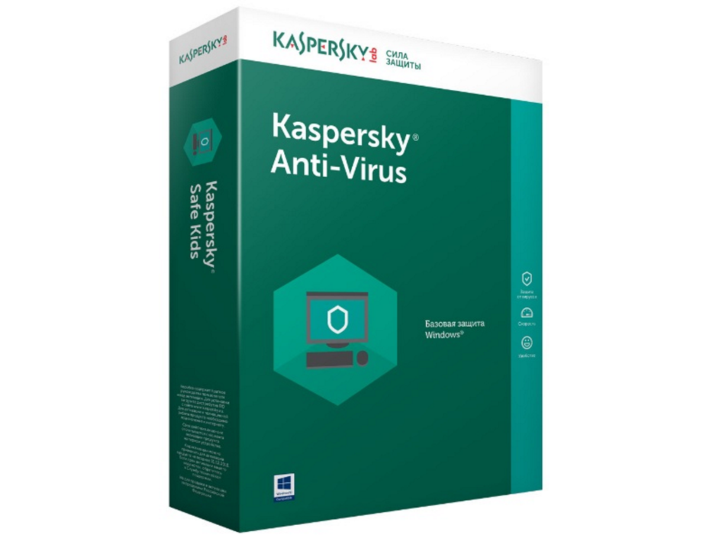 BLR KL11712UBFS KasperskyAnti-Virus 2-Desktop 1 year Base Retail Pack (бел)