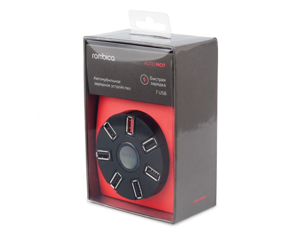 Зарядное устройство Rombica Auto MC17 7xUSB 5В 2.1A AMC-00170